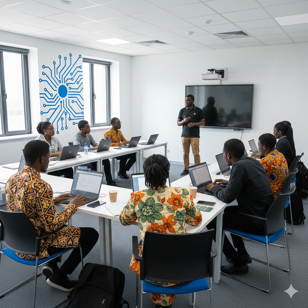 Mentors providing one-on-one code reviews during a weekend workshop.